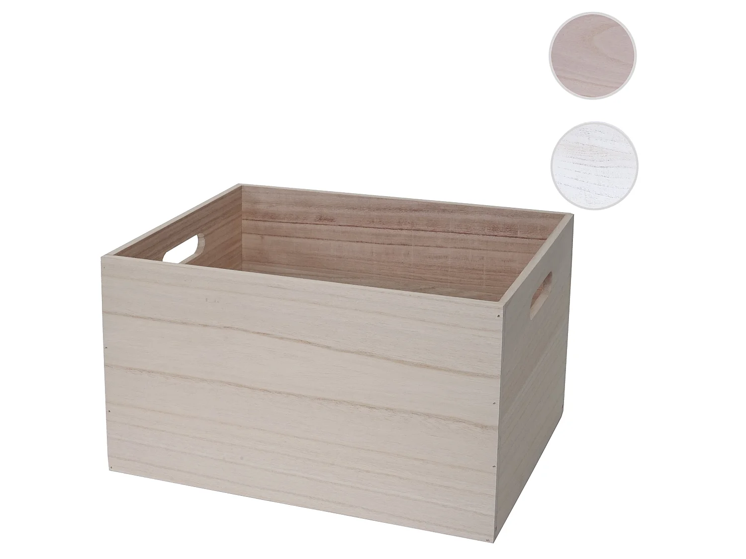 Boîte en bois MCW-C20,  40x30x24cm, brun naturel