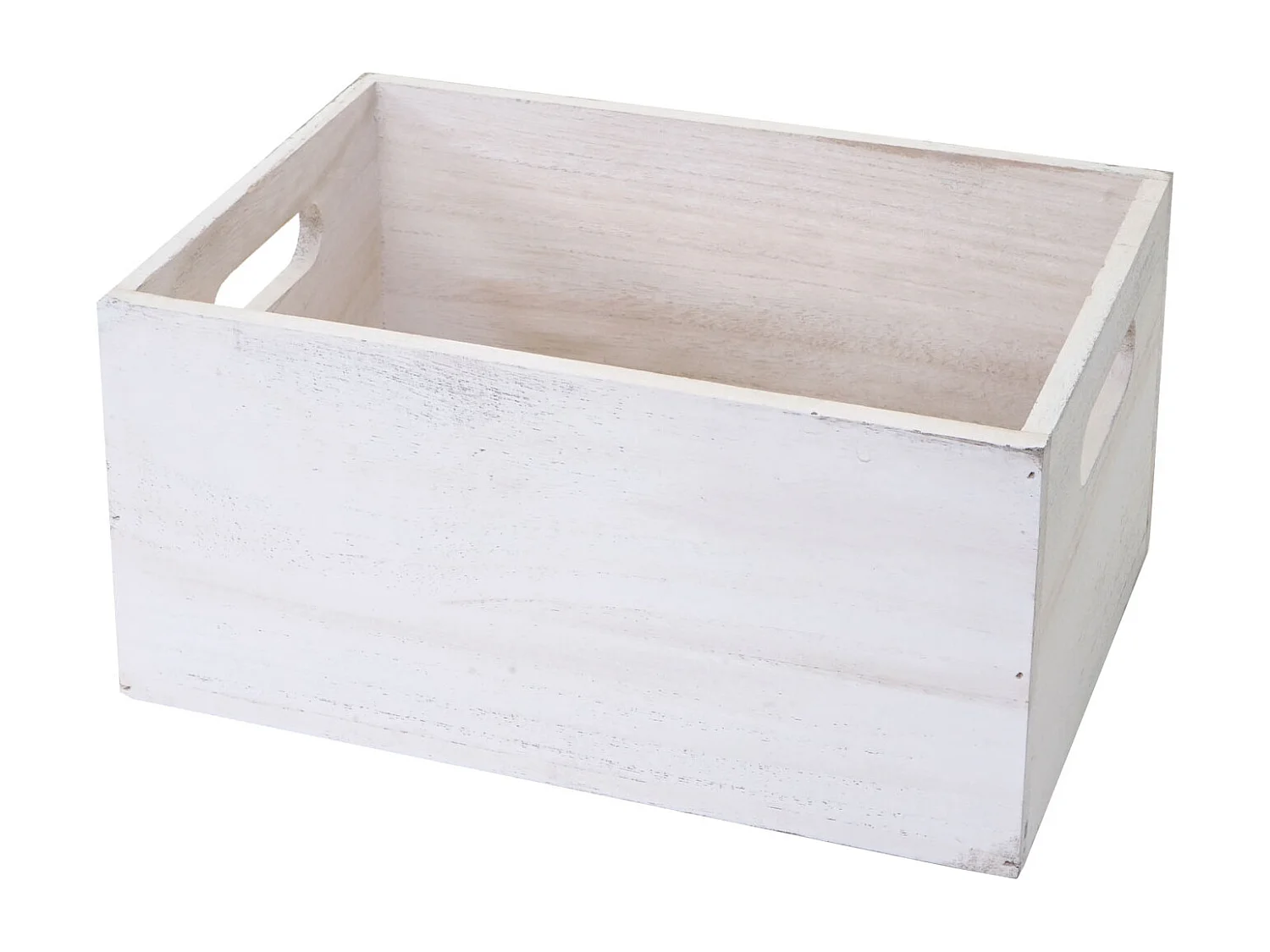 Pudełko drewniane MCW-C20 (zestaw 6 sztuk),  białe shabby