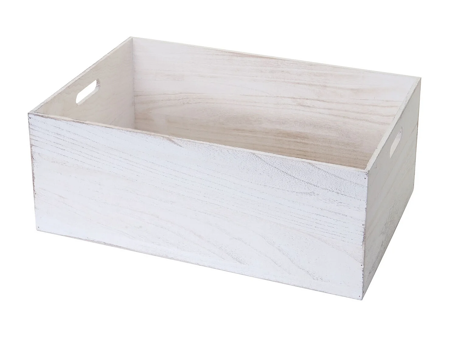 Pudełko drewniane MCW-C20 (zestaw 6 sztuk),  białe shabby