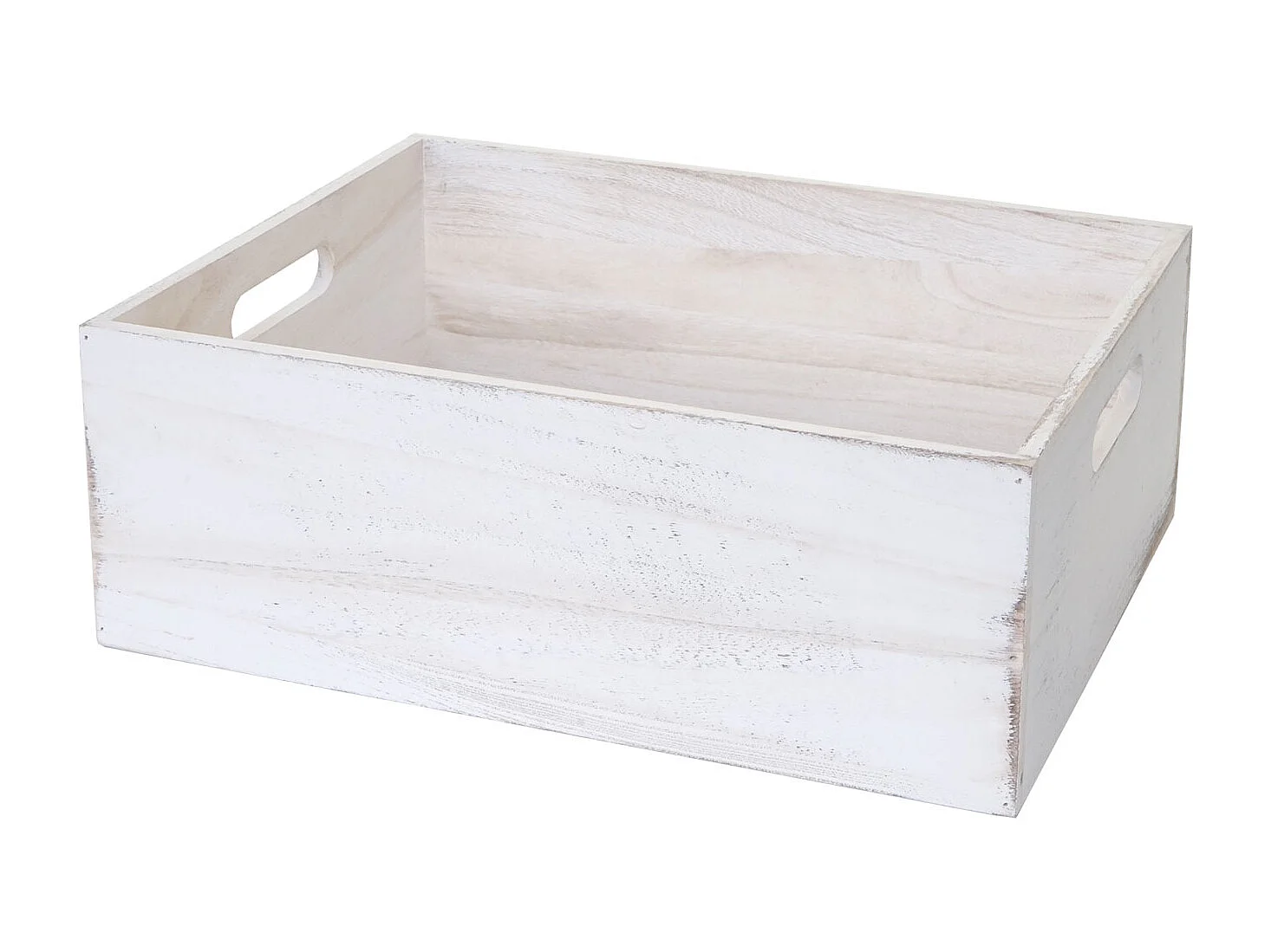 Pudełko drewniane MCW-C20 (zestaw 6 sztuk),  białe shabby