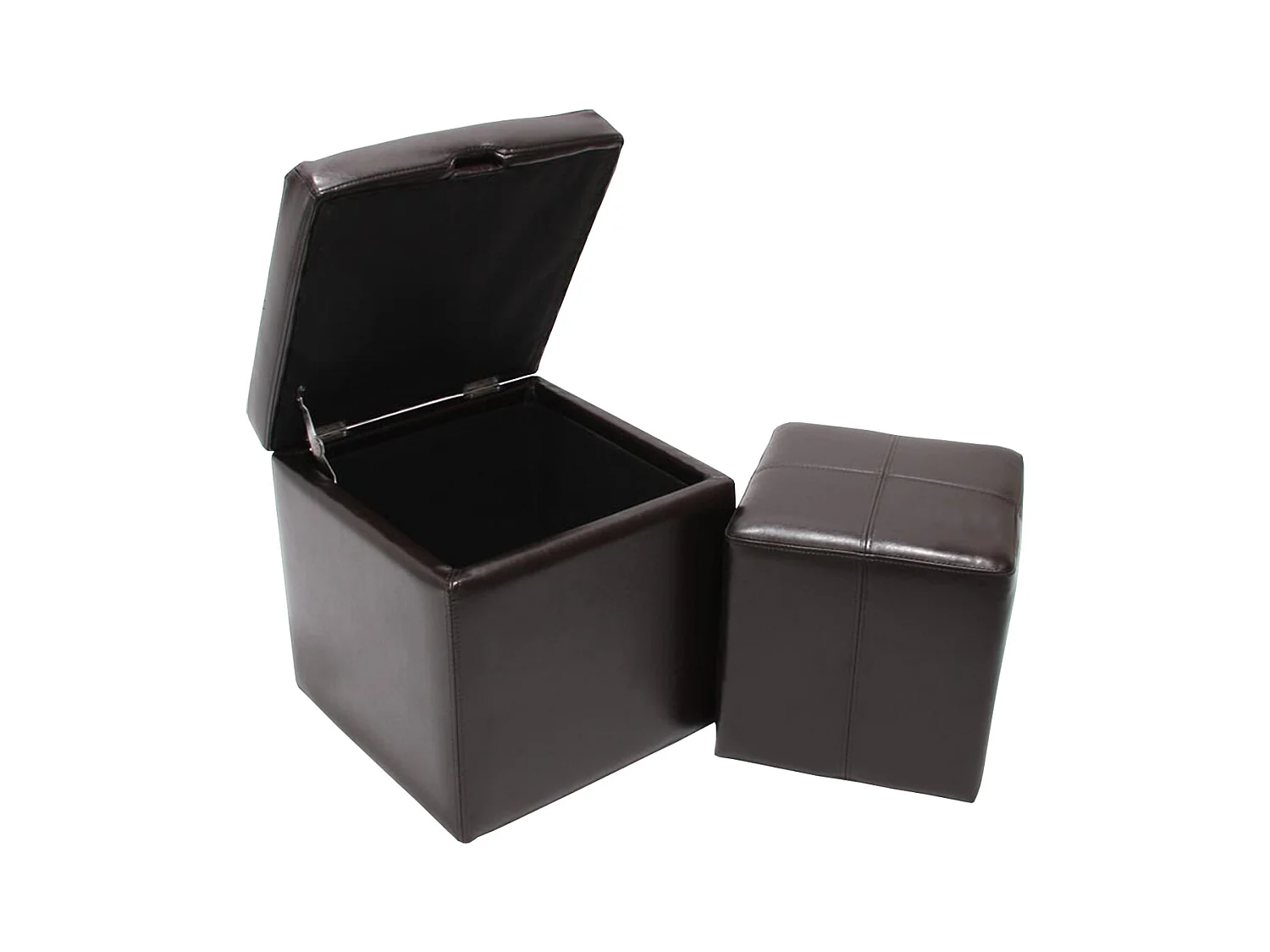 Pouf Carrara (lot de 2),  marron