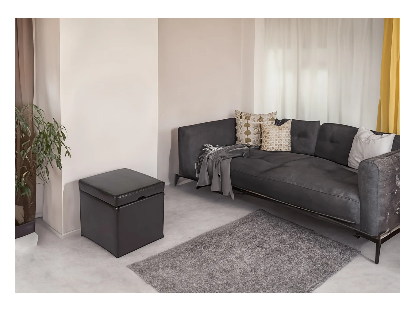 Taburete Carrara,  marrón