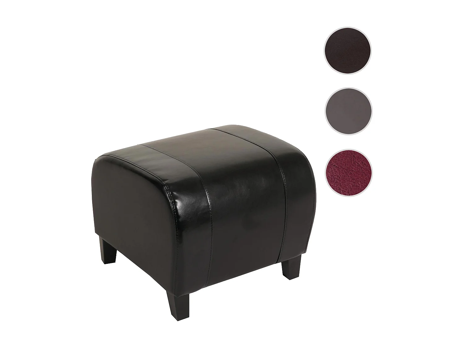 Sitzhocker Aversa, Schwarz