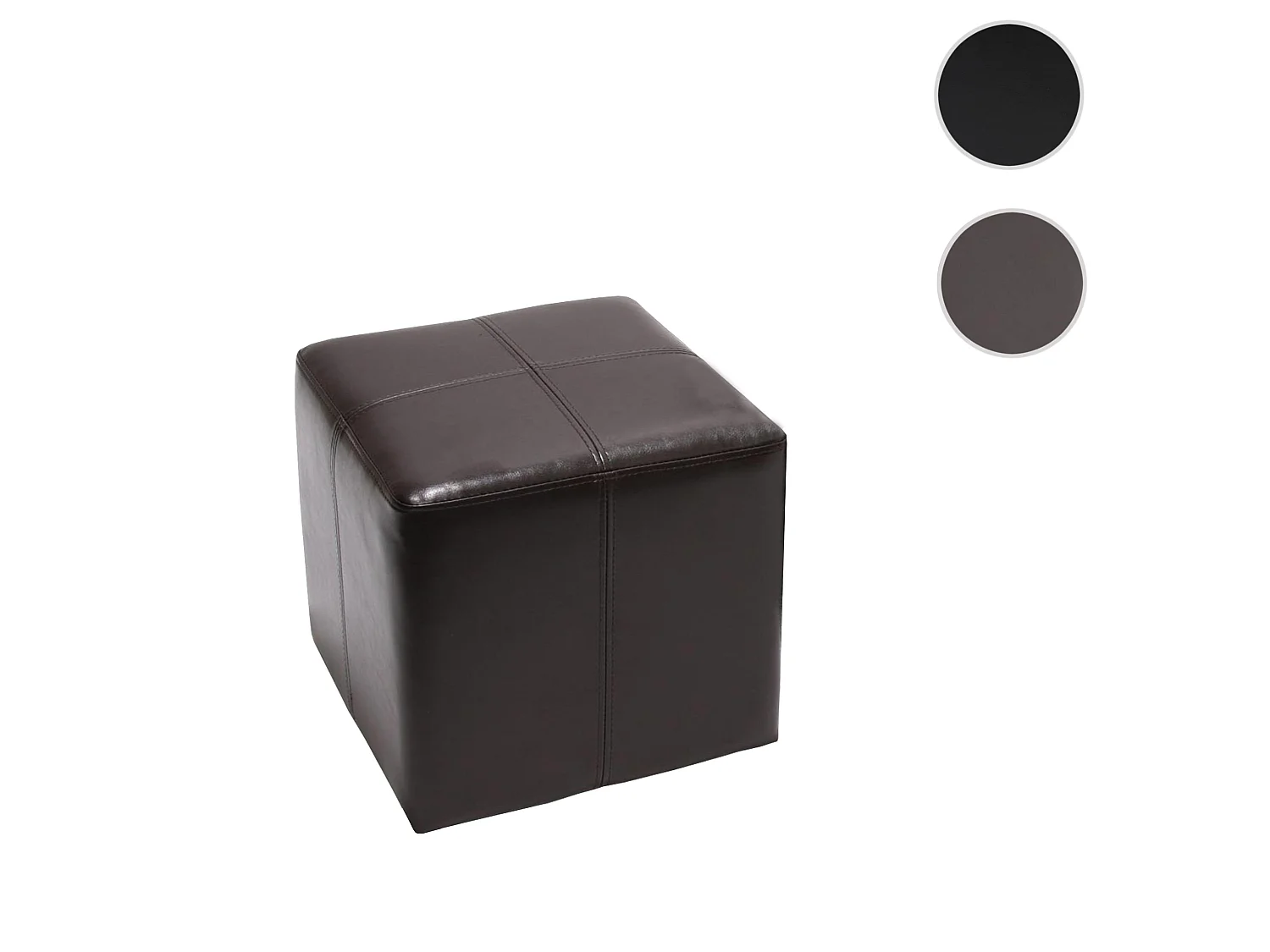 Pouf Carrara,  marron