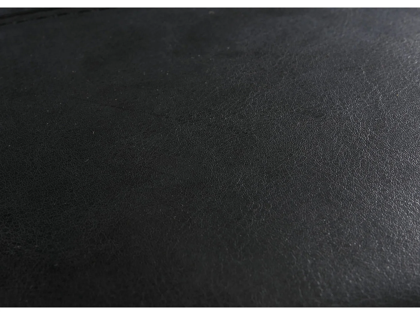 Pouf Carrara, Pouf dé, tabouret Onex, cuir, 36x36x36cm, noir