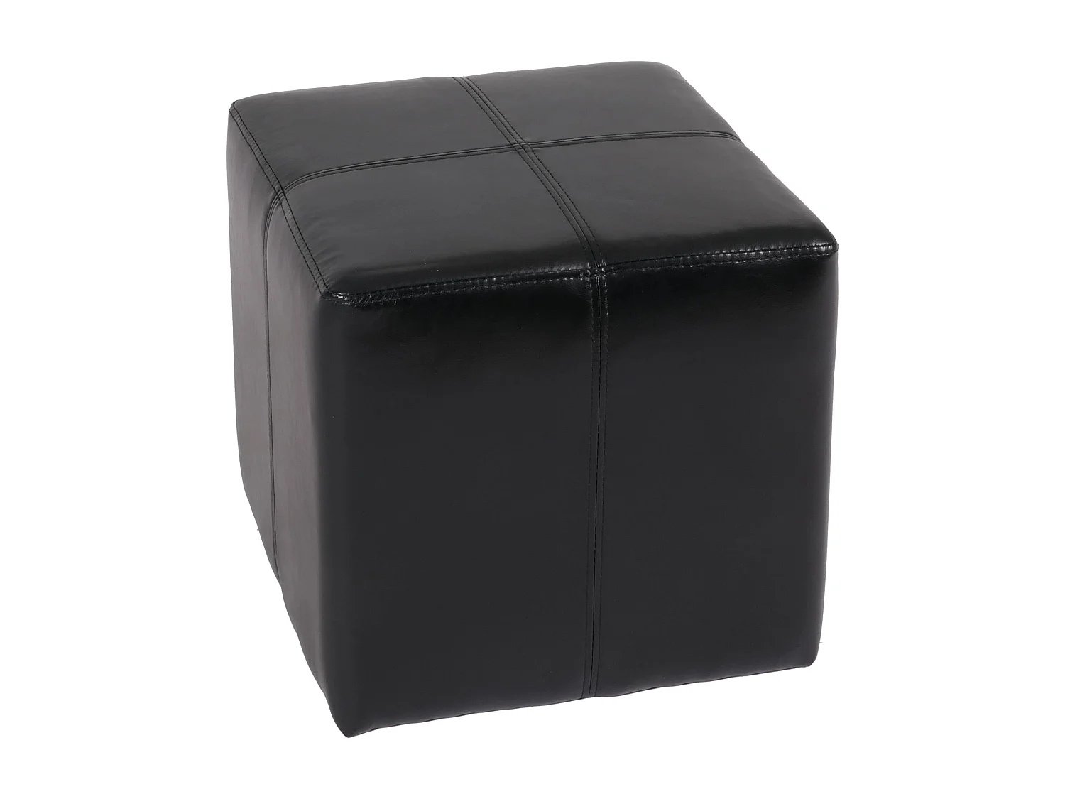 Carrara footstool,  black
