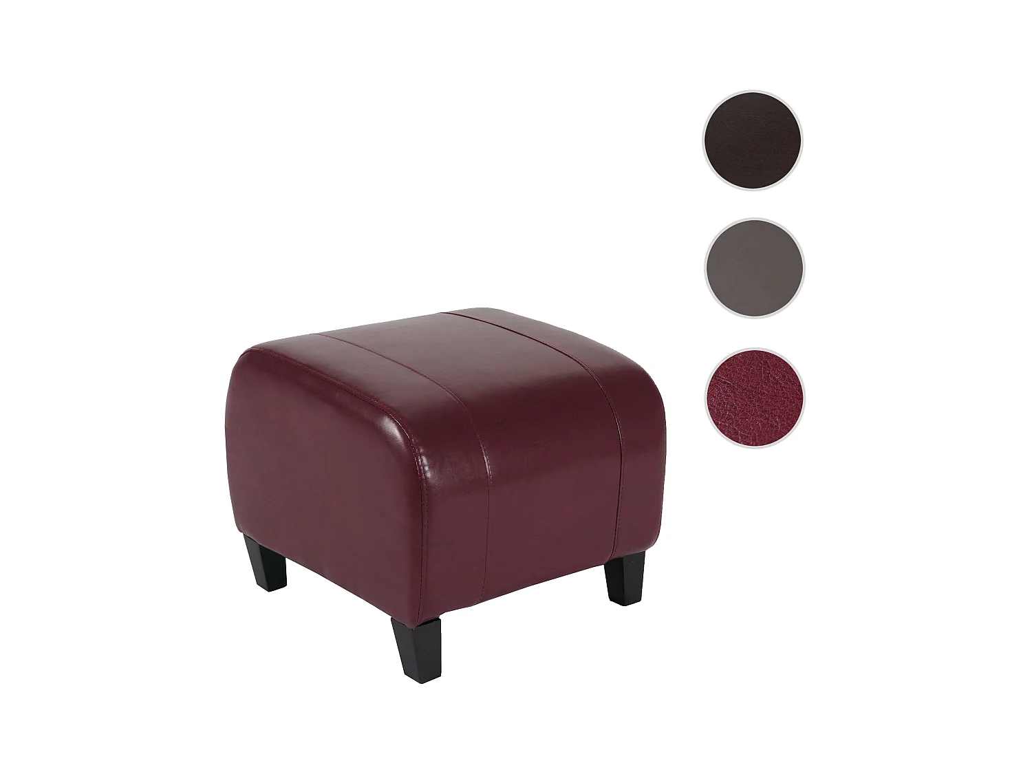 Taburete Aversa,  rojo