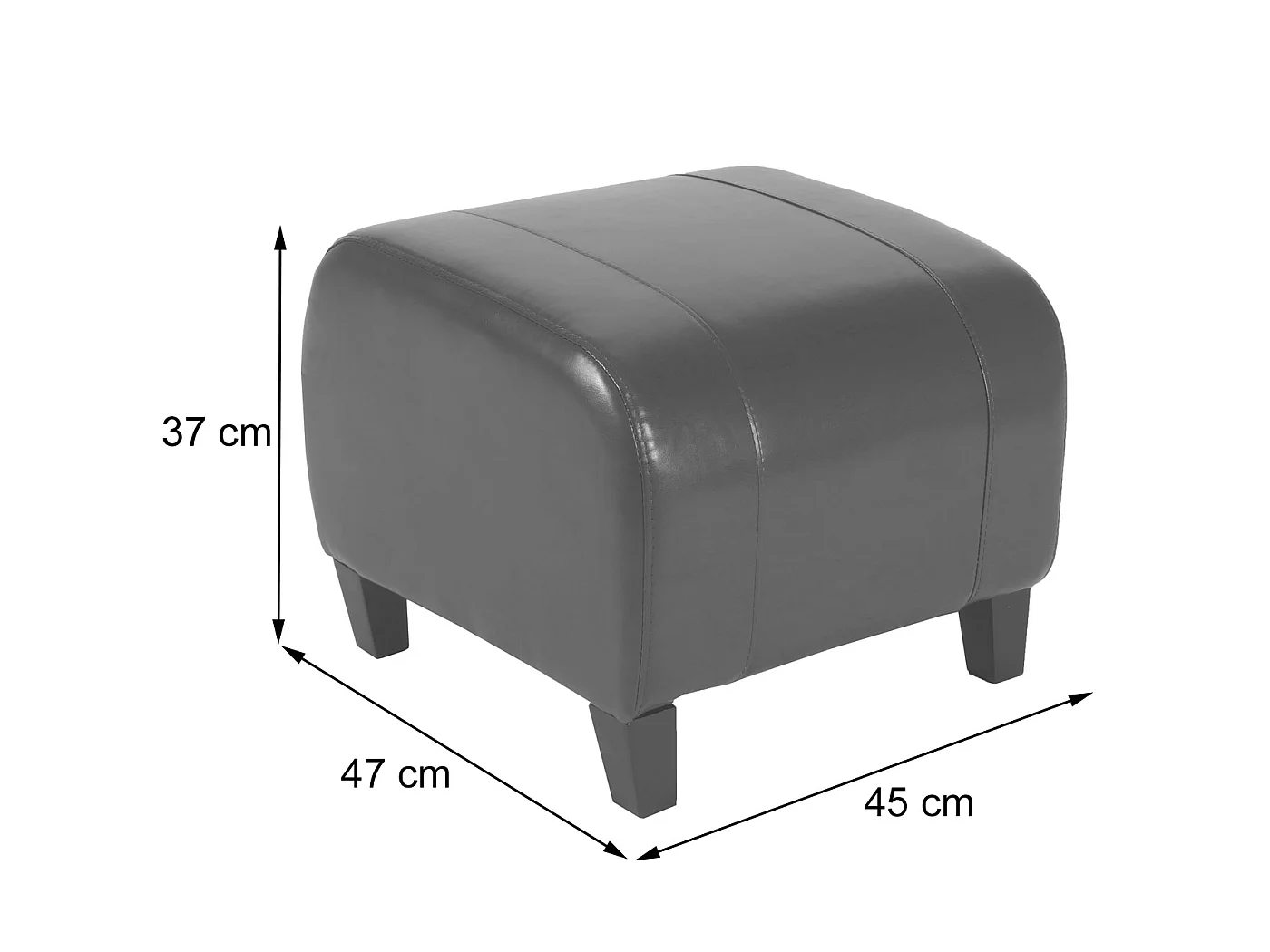 Taburete Aversa,  rojo