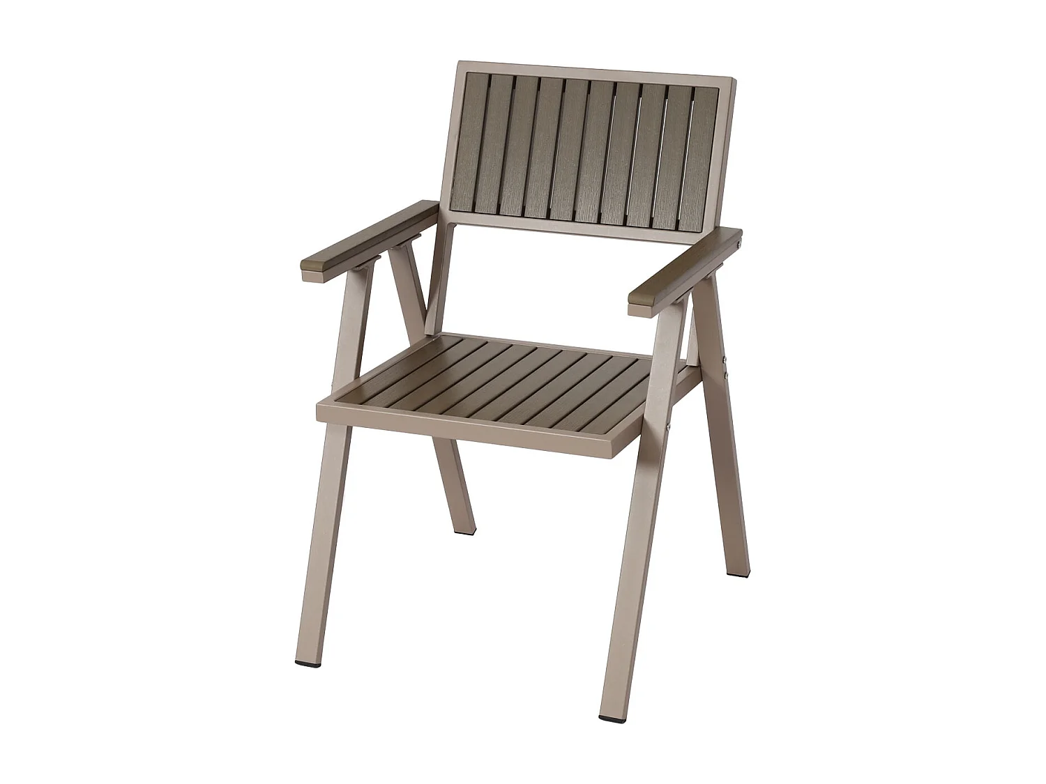 Tuinstoel MCW-J95 (set van 2),  frame champagne, grijs