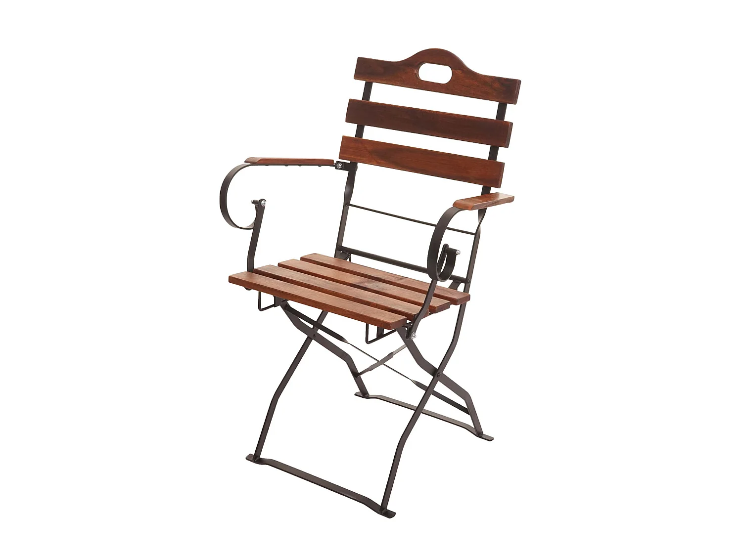 Chaise de brasserie MCW-J40 (lot de 2),  brun
