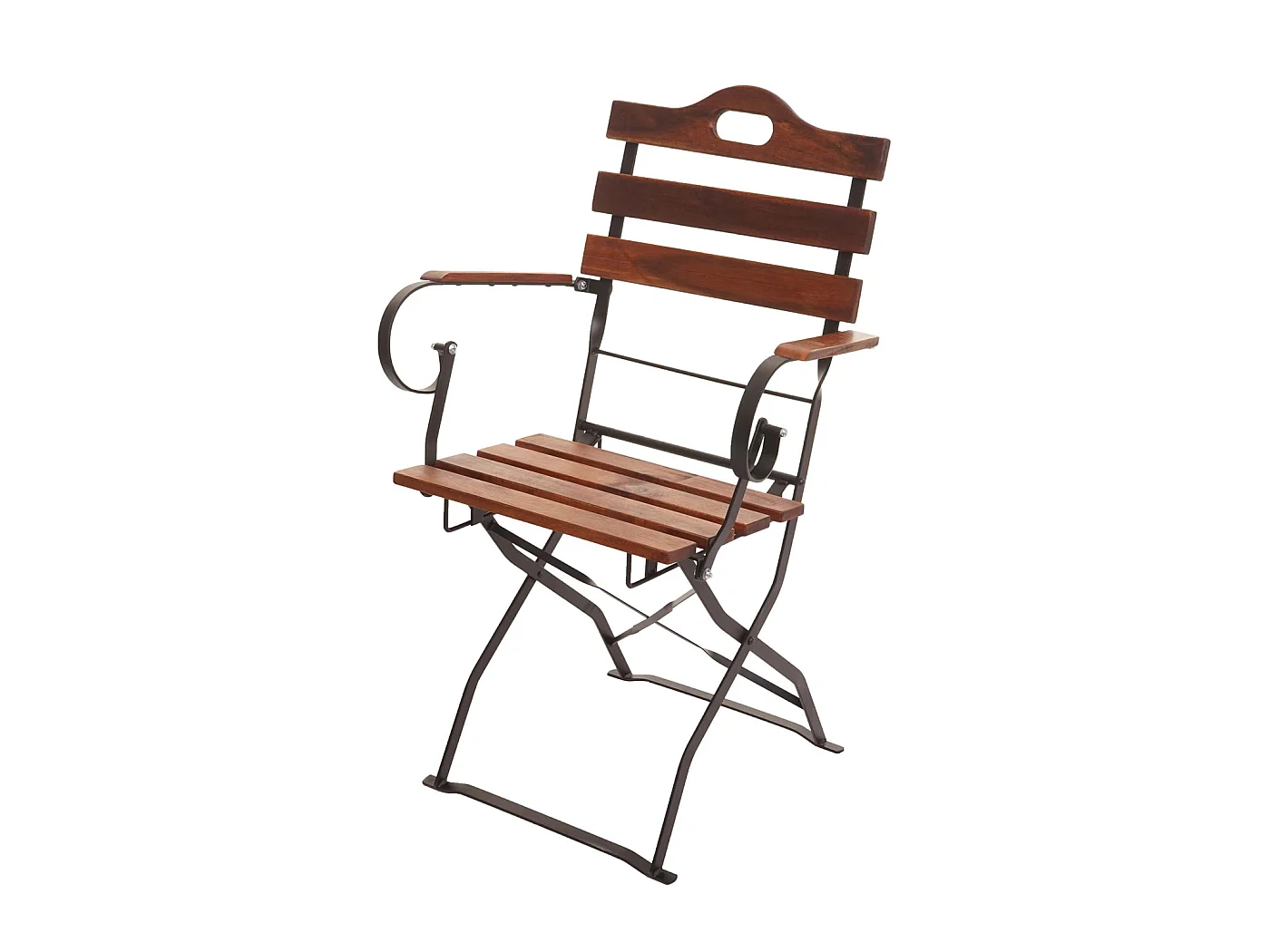 Chaise de brasserie MCW-J40 (lot de 2),  brun