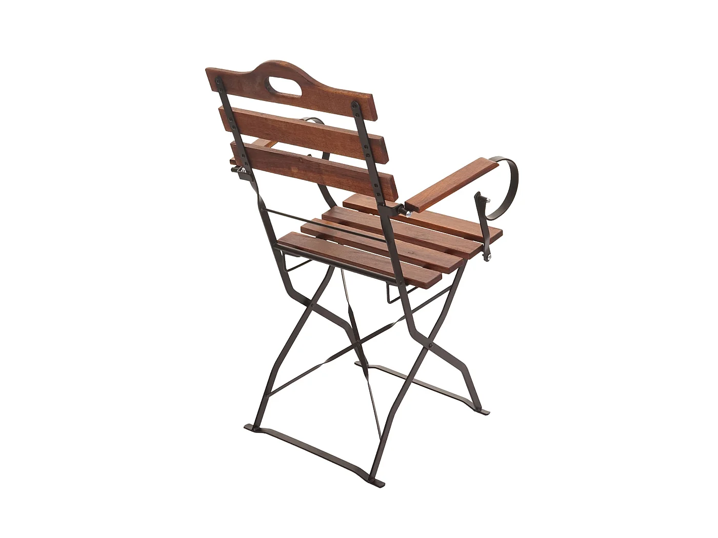 Chaise de brasserie MCW-J40 (lot de 2),  brun