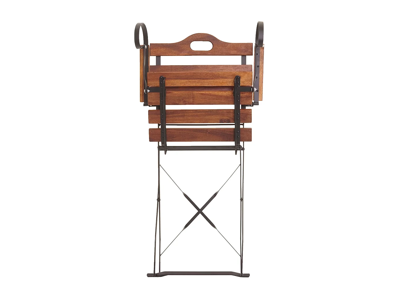 Chaise de brasserie MCW-J40 (lot de 2),  brun