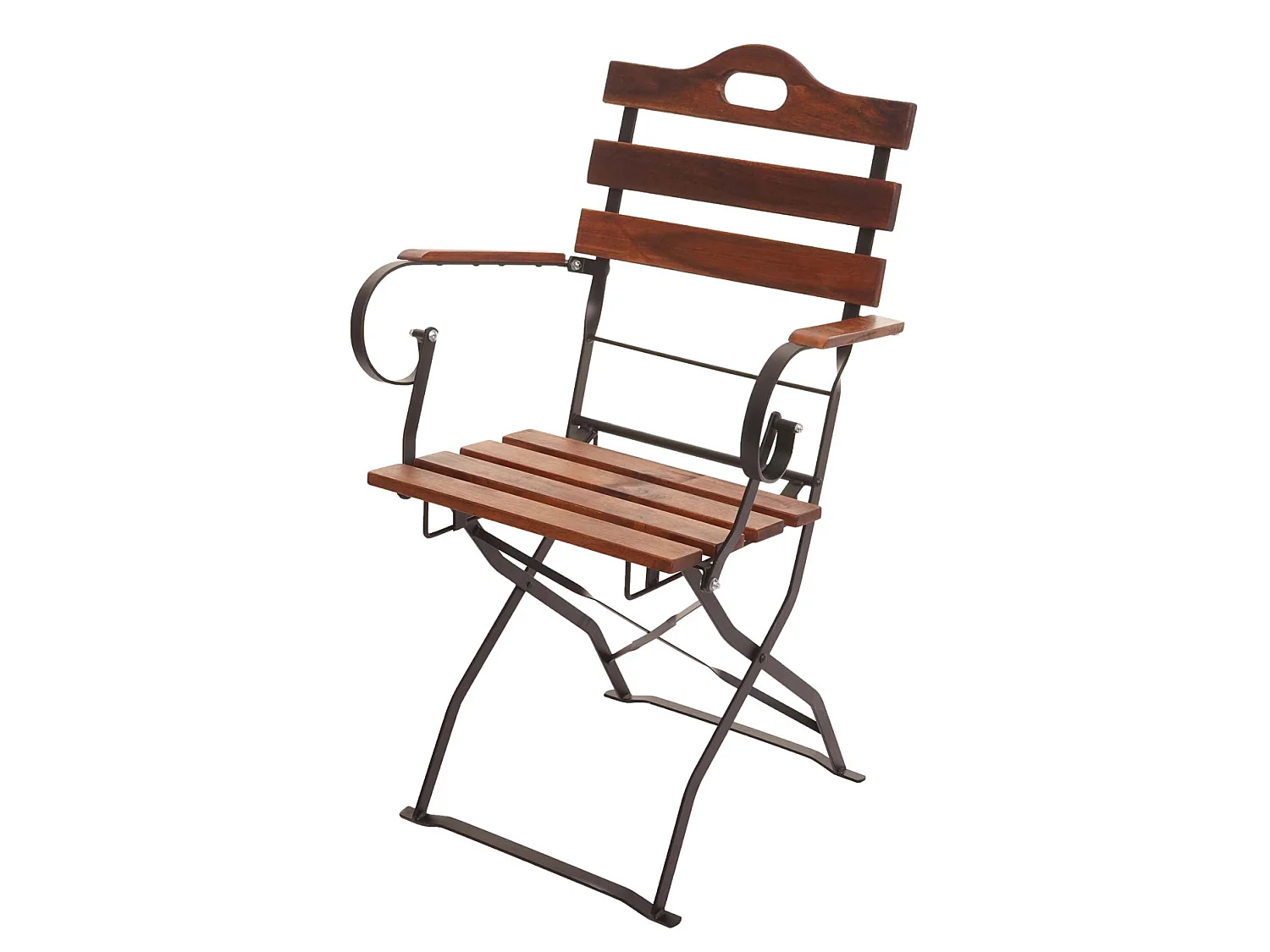 Chaise de brasserie MCW-J40 (lot de 2),  brun