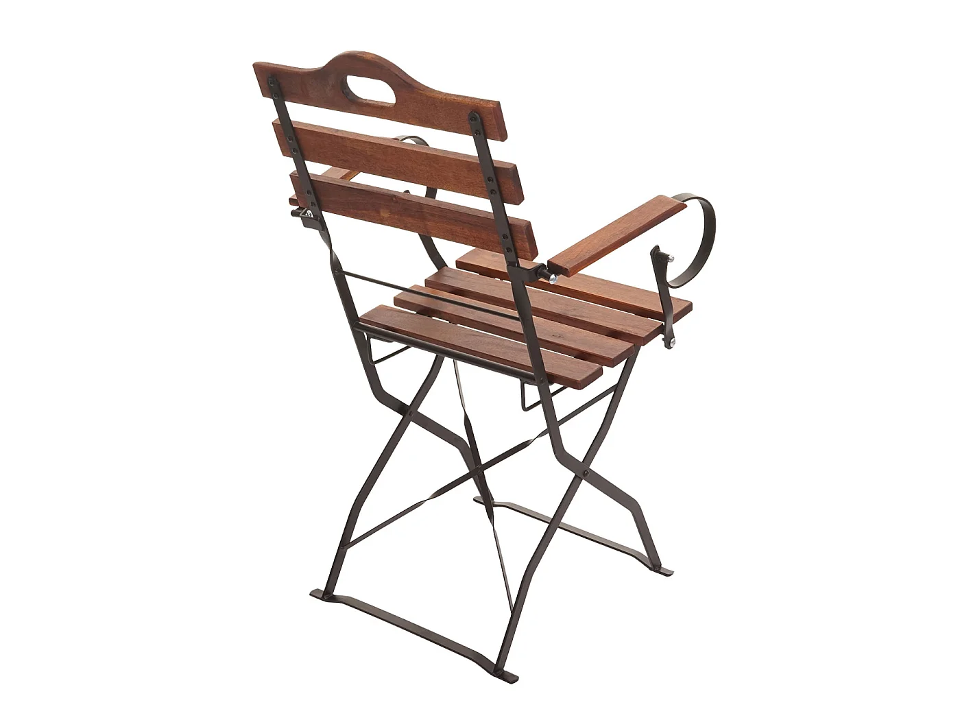 Biergartenstol MCW-J40 (sæt med 2 stk.),  brun