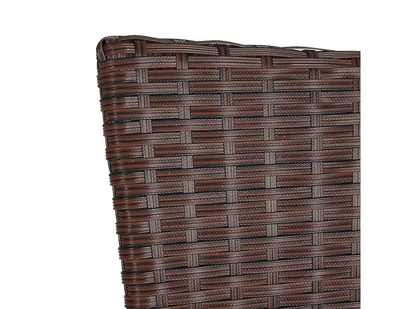 Poly-rattan stoel MCW-G19 (set van 2),  bruin, crèmekleurige kussens