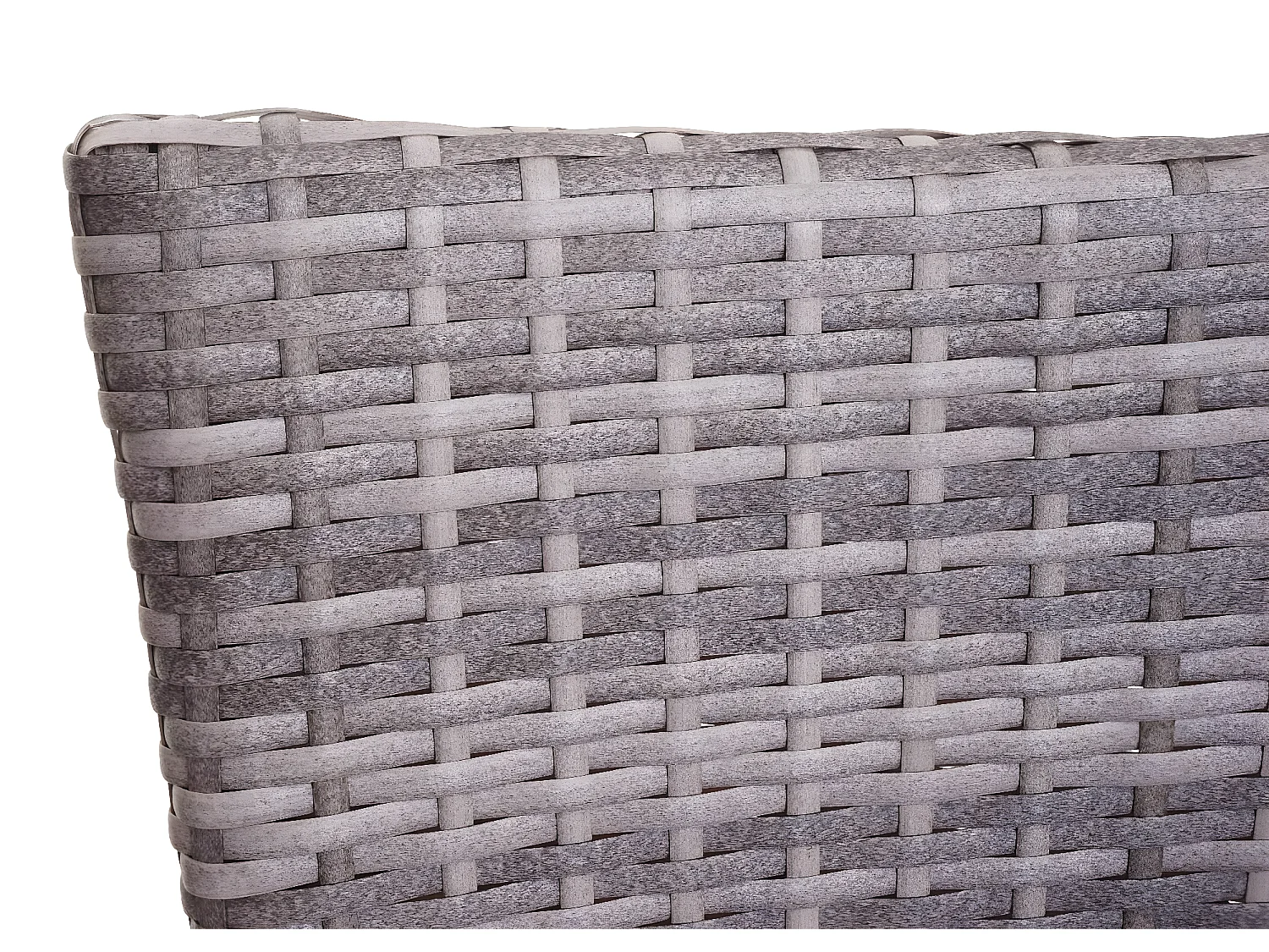 Poly-rattan stoel MCW-G19 (set van 2),  grijsbruin, donkergrijze kussens