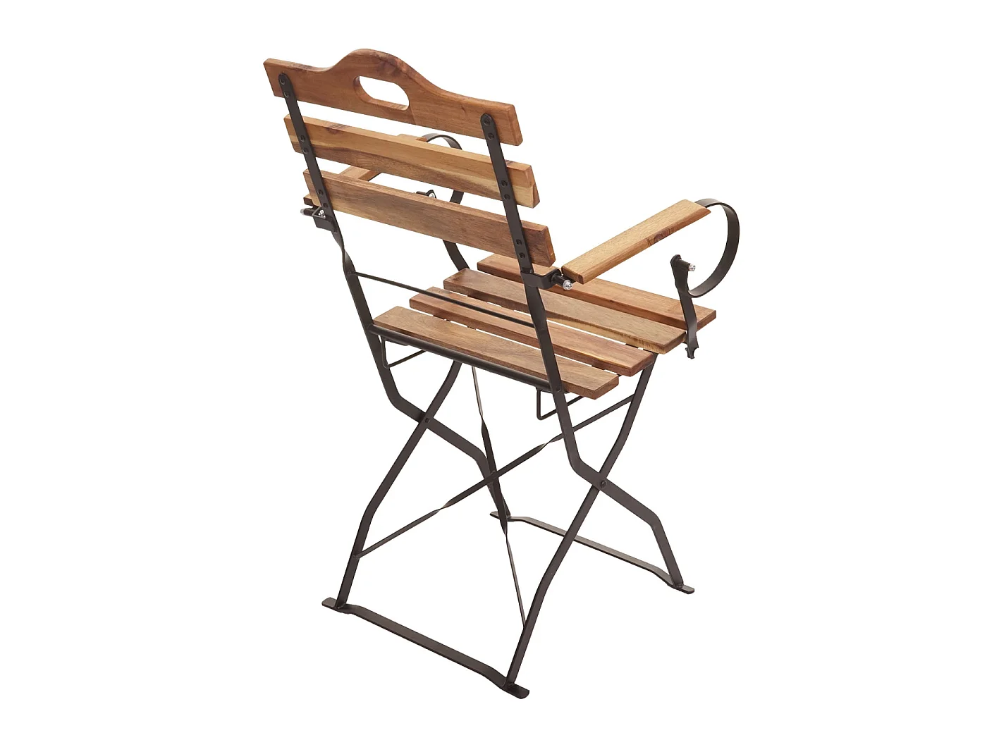 Biergartenstol MCW-J40 (sæt med 2 stk.),  naturfarvet