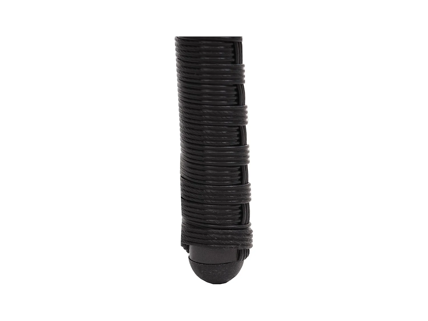 Set 2x sedie esterno giardino impilabili polyrattan MCW-G19 nero cuscini grigio scuro
