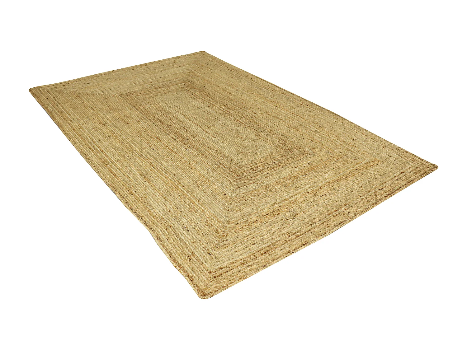 Teppich rechteckig - 100 % geflochtene Jute - 160 x 230 cm - Naturfarben - JAYA