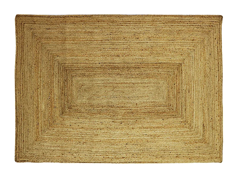 Alfombra rectangular de yute trenzado 100% - 160 x 230 cm - Natural - JAYA