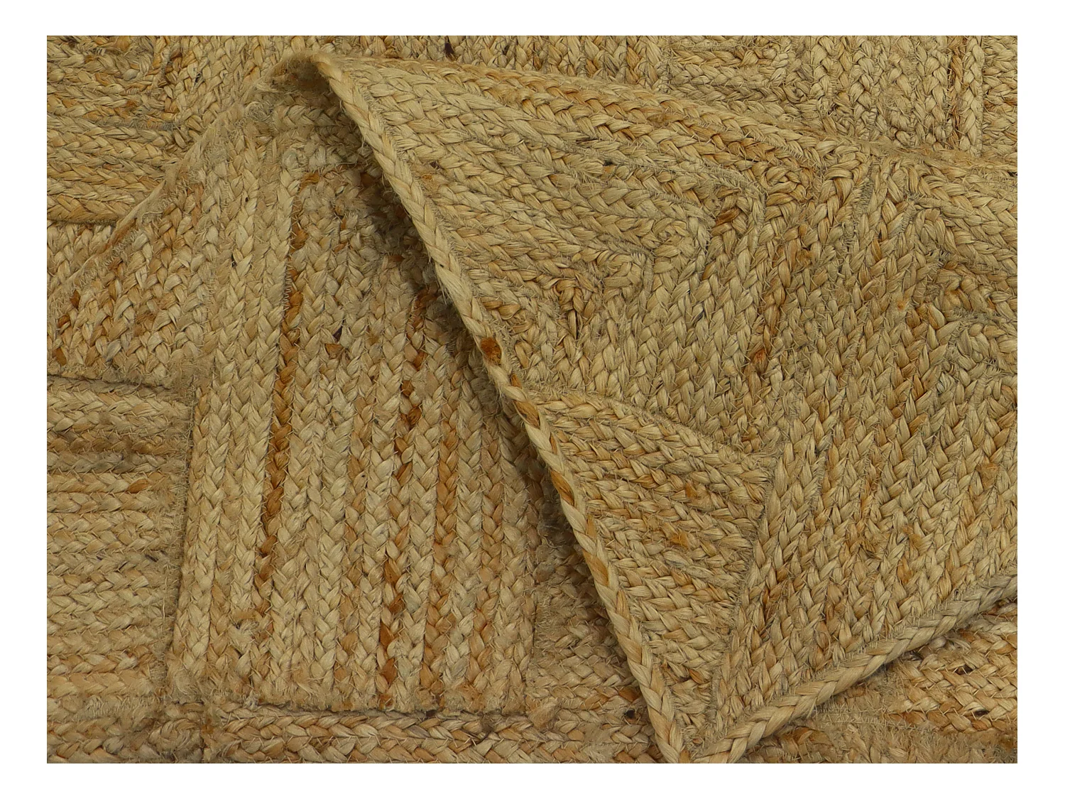 Alfombra rectangular 100 % yute trenzado - 160 x 230 cm - Natural - DAYA