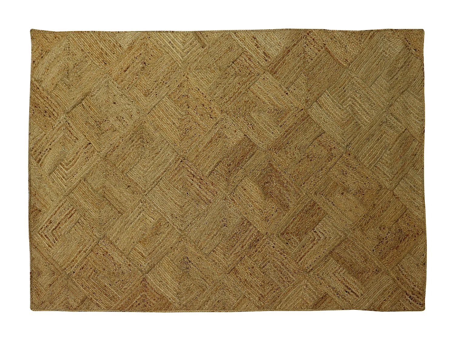 Rechthoekig tapijt van 100% gevlochten jute - 200 x 290 cm - Naturel - DAYA