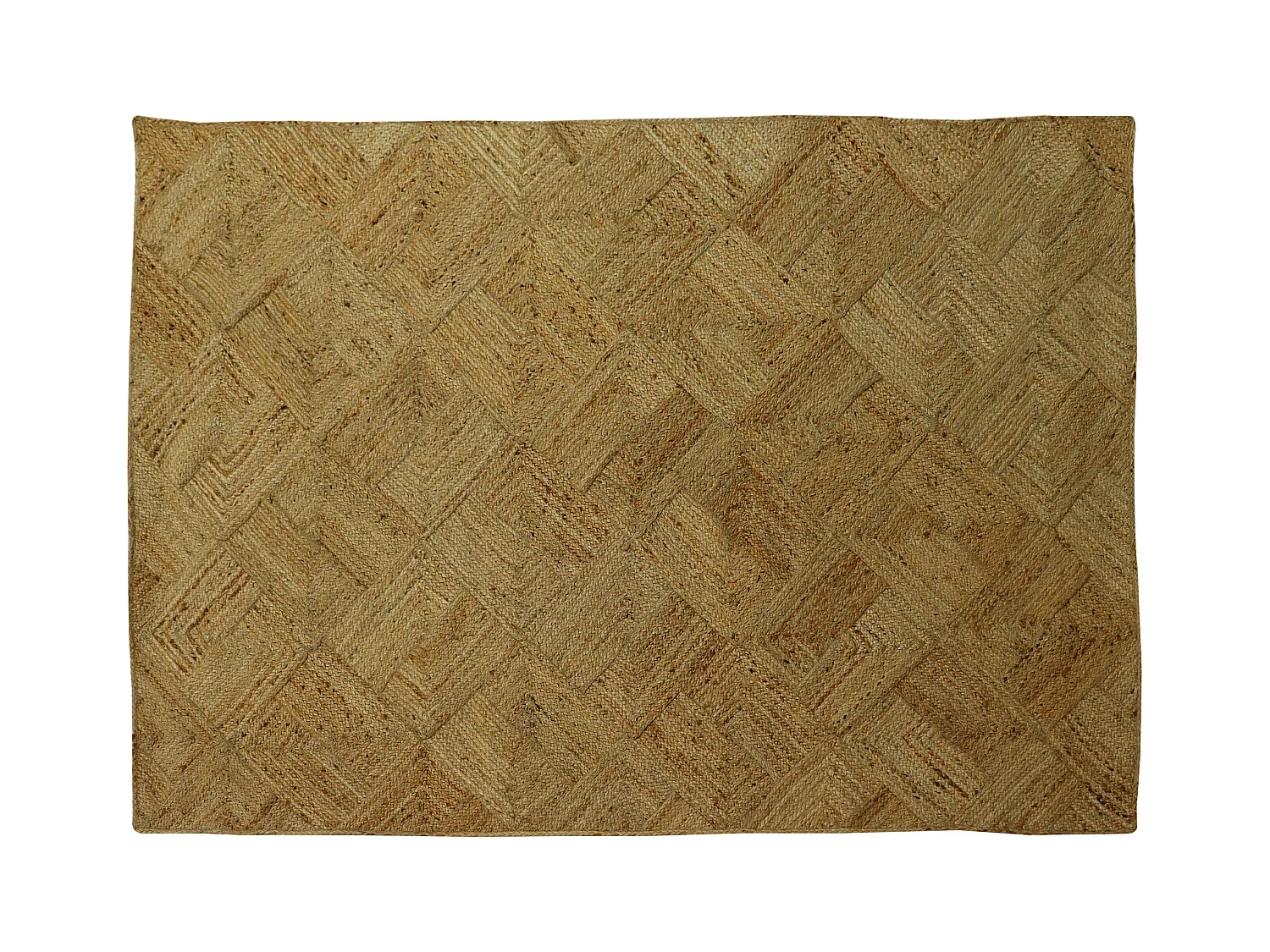 Alfombra rectangular 100 % yute trenzado -  200 x 290 cm - Natural - DAYA