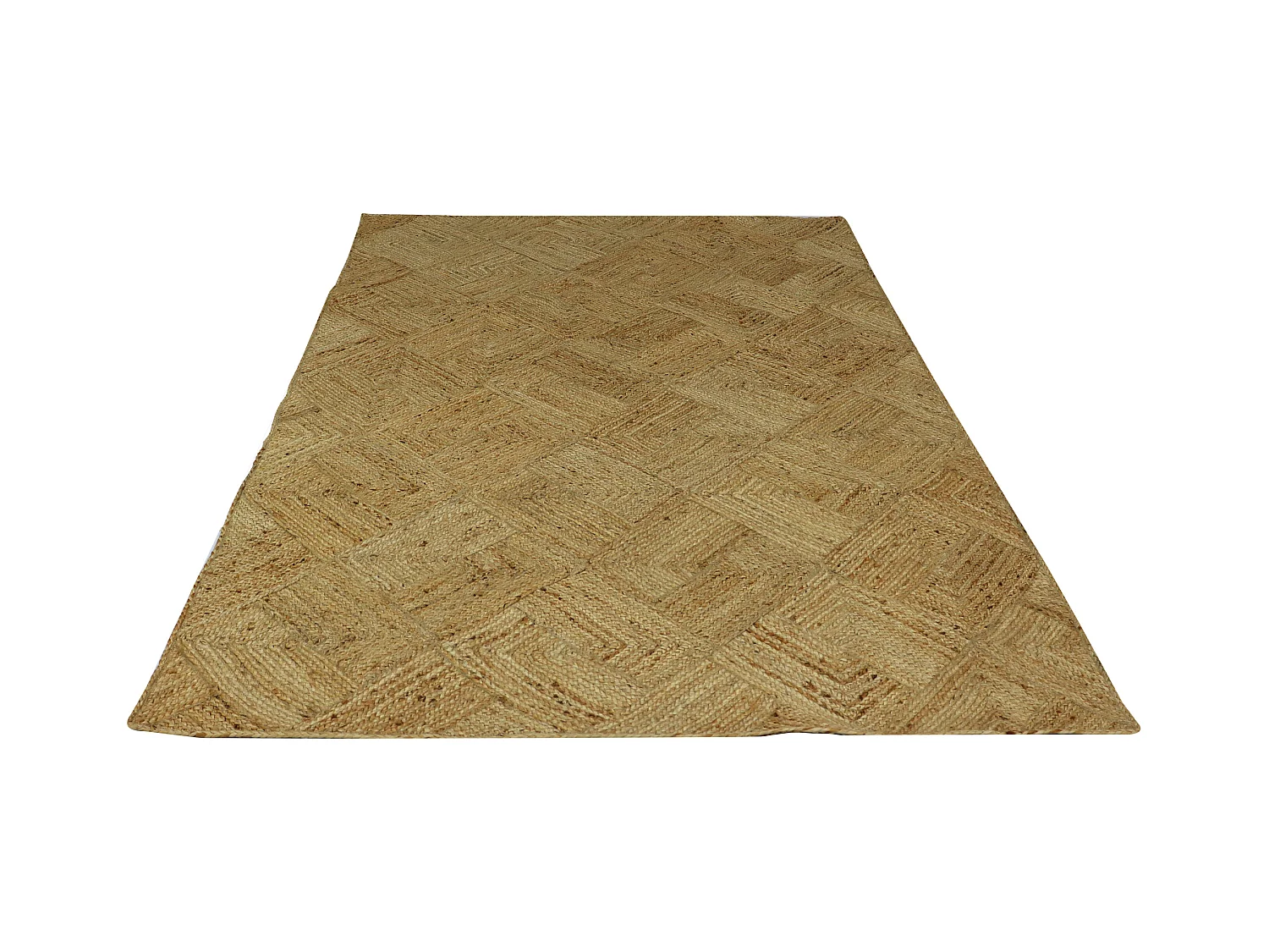 Alfombra rectangular 100 % yute trenzado -  200 x 290 cm - Natural - DAYA