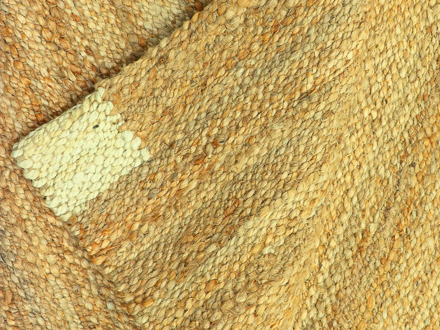 Dywan jutowy tkany ręcznie - 160 x 230 cm - Naturalny - ARAYA