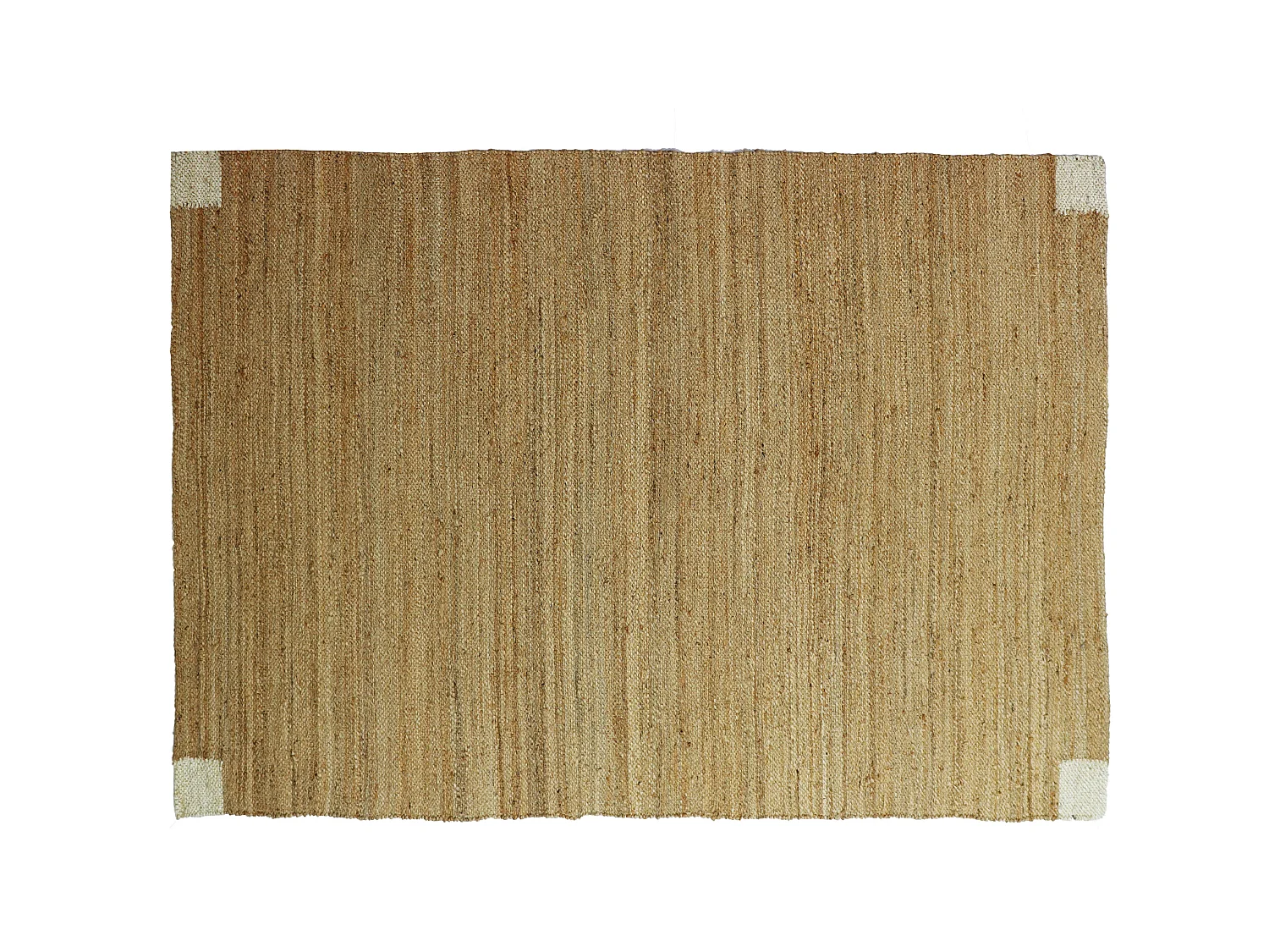 Alfombra rectangular de yute trenzado 100% - 160 x 230 cm - Natural - DAYA
