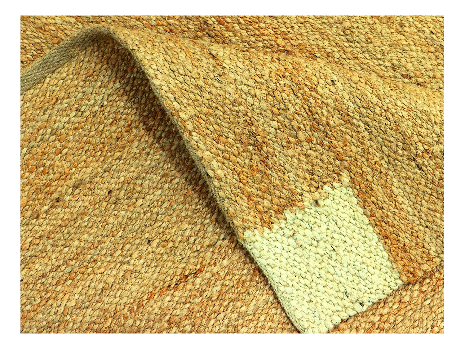 Alfombra rectangular de yute trenzado 100% - 160 x 230 cm - Natural - DAYA