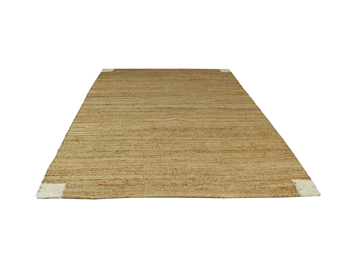 Alfombra rectangular de yute trenzado 100% - 160 x 230 cm - Natural - DAYA