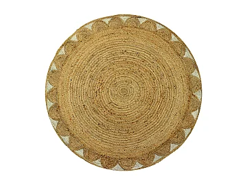 Tappeto rotondo beige