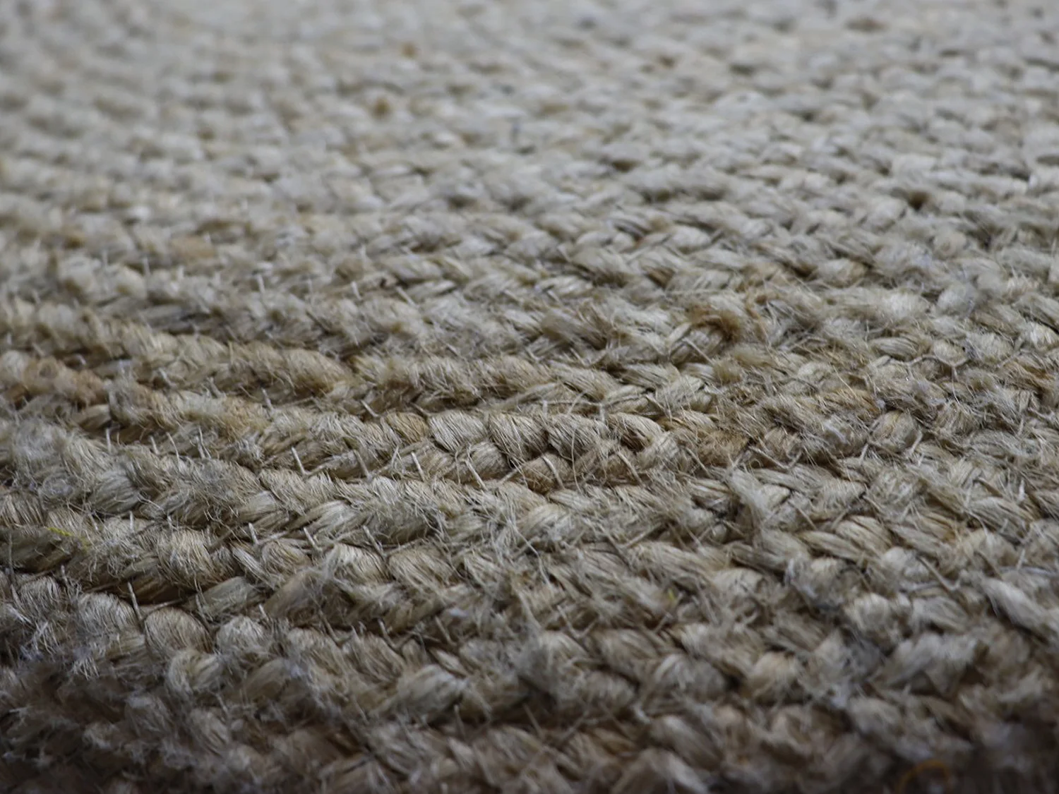 Pouf tressé en jute et coton naturel KIRIGAN