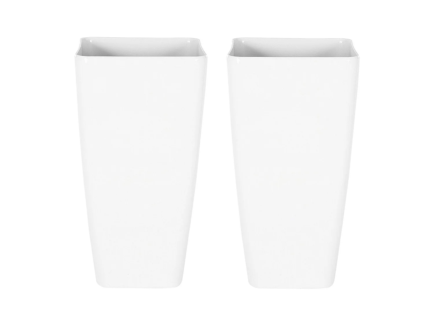 Lot de 2 pots de fleurs MODI 30 cm Blanc