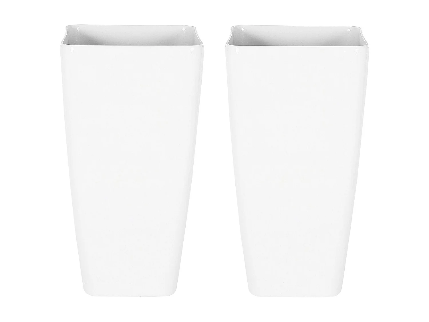 Lot de 2 pots de fleurs MODI 30 cm Blanc