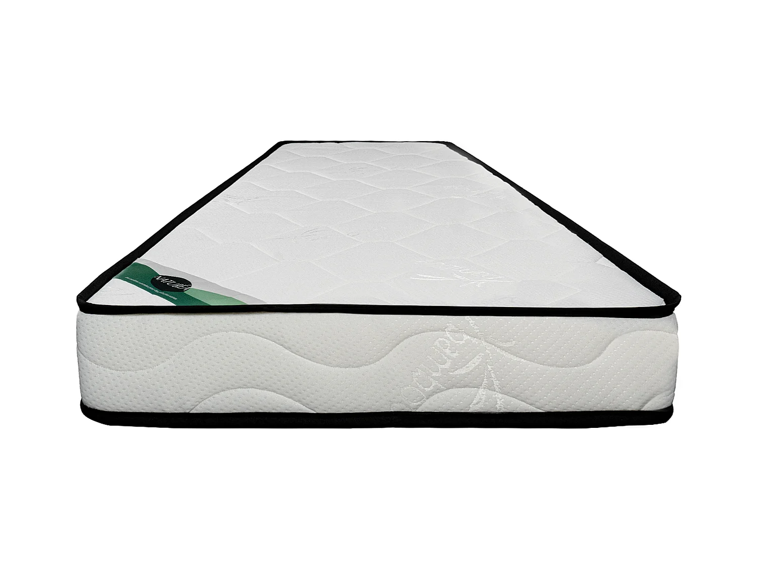 Matelas 90 x 190 cm mousse et coutil bambou ép.15cm - KANANI de NATUREA