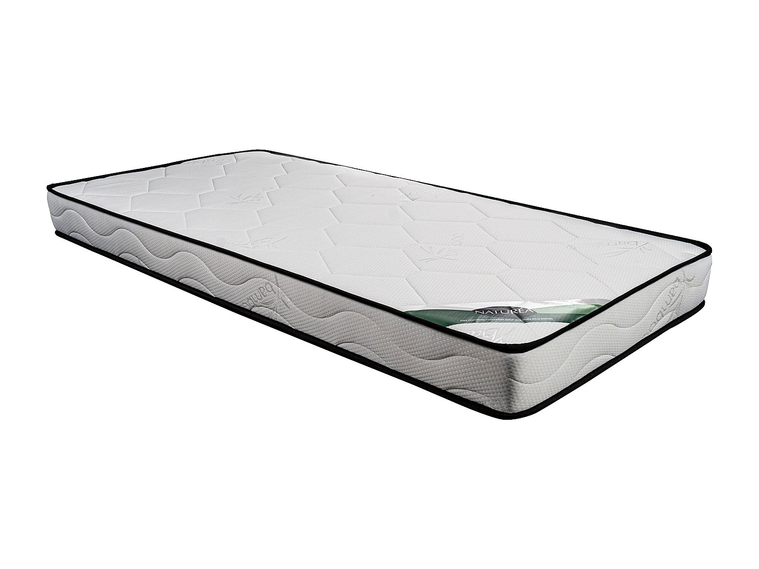 Matratze - 90 x 190 cm - Schaumstoff & Bambusbezug - Stärke 15 cm - KANANI günstig online kaufen