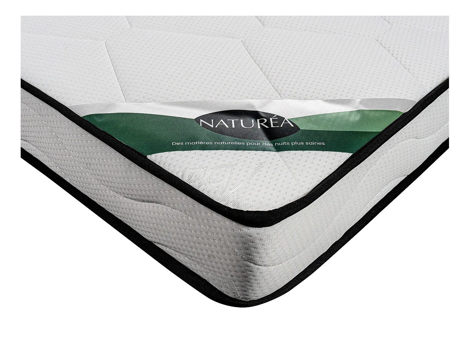Colchón de 140 x 190 cm espuma y tejido de bambú grosor 15 cm - KANANI de NATUREA