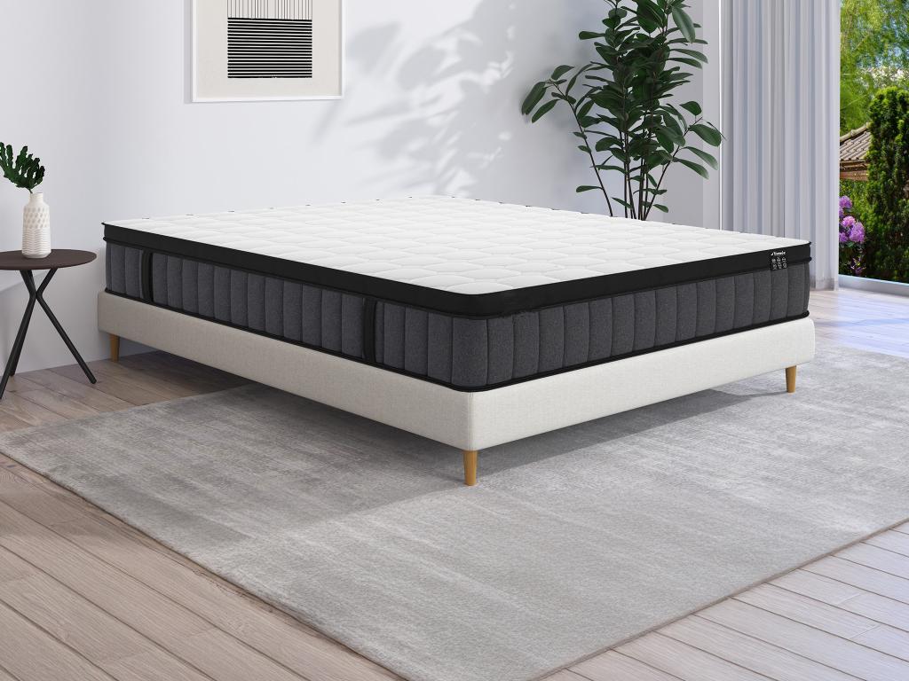 Matratze - 180 x 200 cm - Hybridmatratze - 7-Zonen-Taschenfederkern & Memor günstig online kaufen
