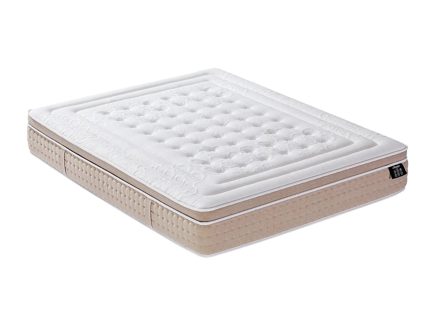 Matelas 140 x 190 cm hybride ressorts ensachés 7 zones et gel à mémoire de forme rafraichissant ép.30cm - NAZILI de YSMÉE