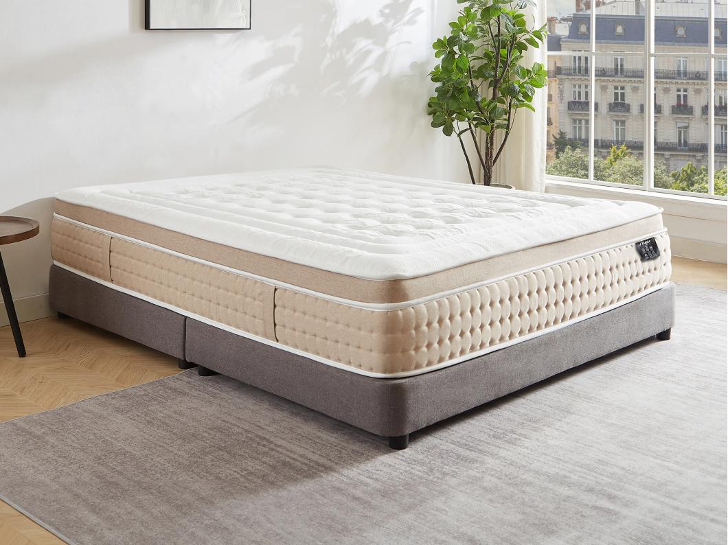 Matelas 160 x 200 cm hybride ressorts ensachés 7 zones et gel à mémoire de forme rafraichissant ép.30cm - NAZILI de YSMÉE