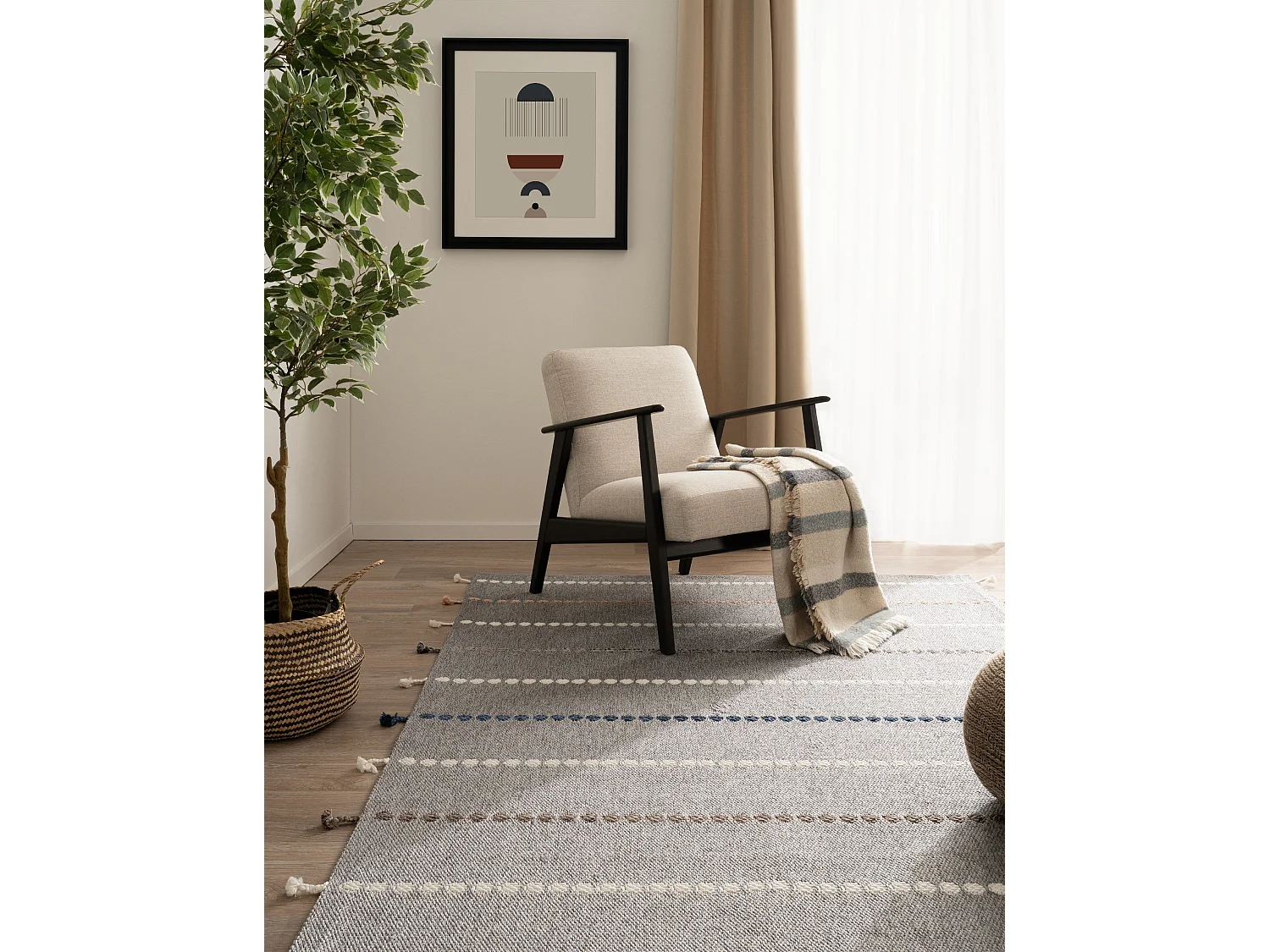 Tapis 80x290 - Gris - Juniper Classic