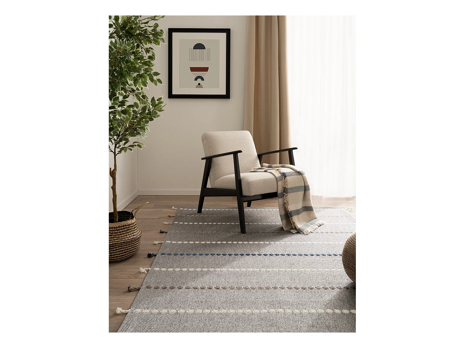 Tapis 160x230 - Gris - Juniper Classic