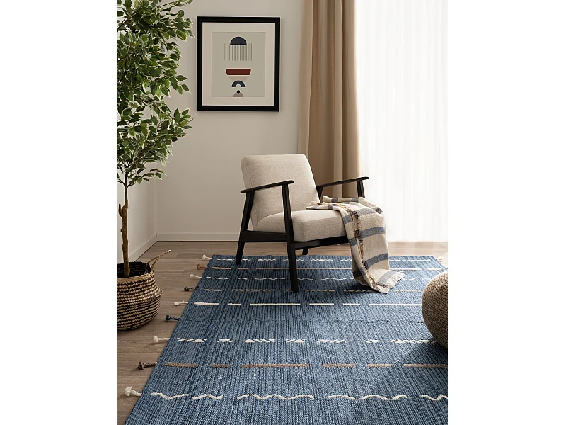 Teppich 200x290 - Blau - Juniper Greka