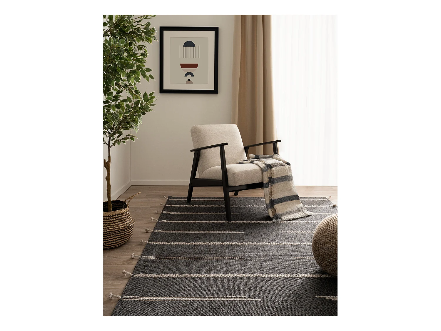 Tapis 80x150 - Anthracite - Juniper Lyn