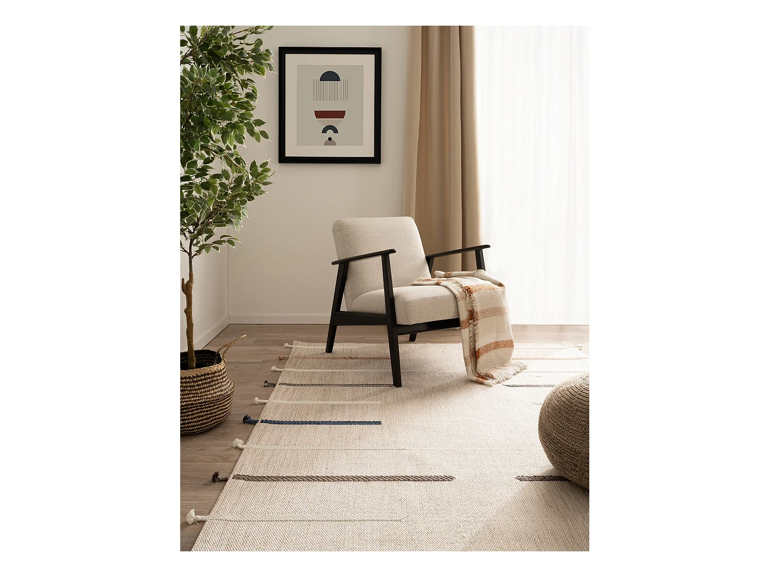Tapis 200x290 - Blanc - Juniper Lyn