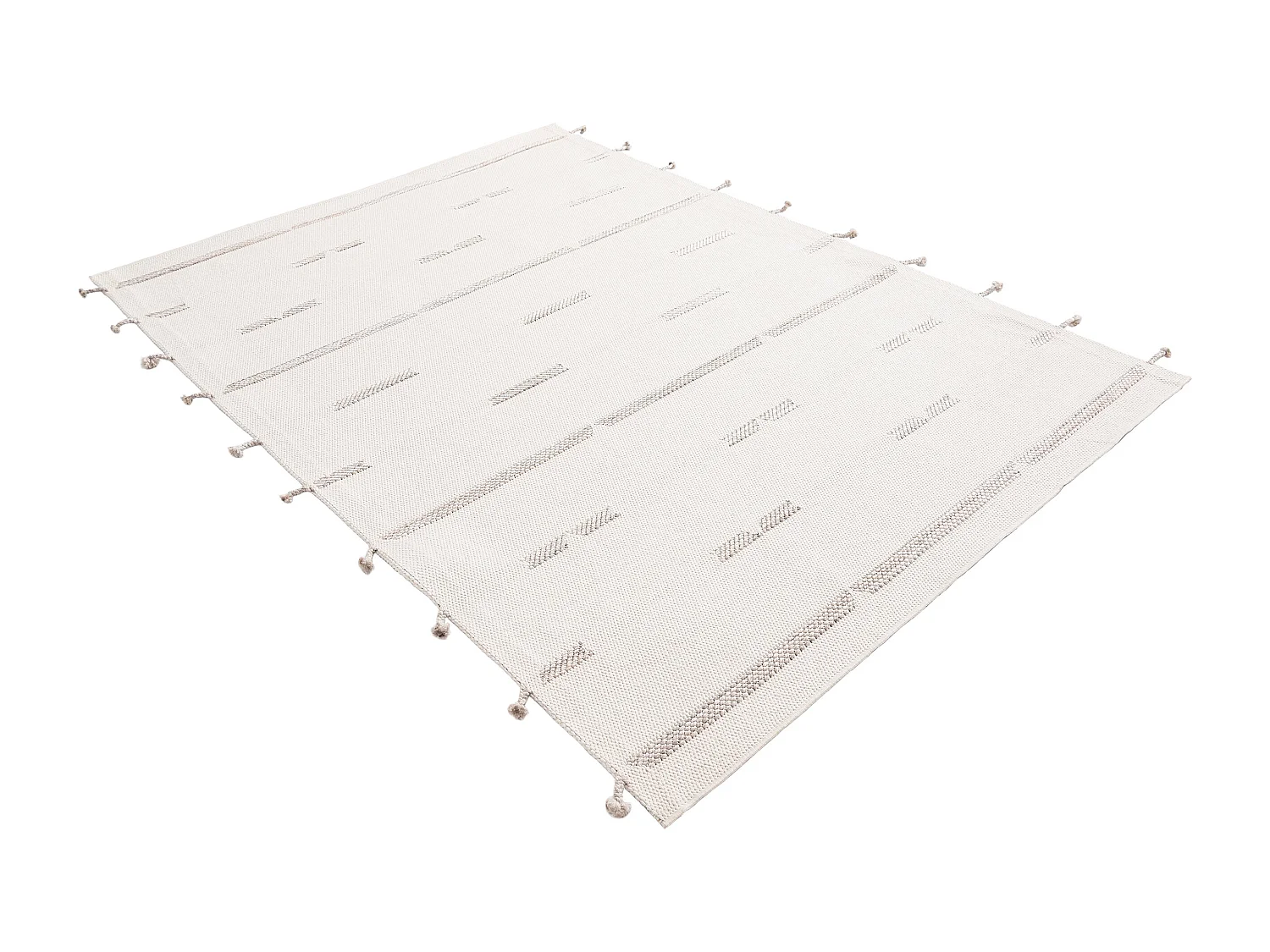 Teppich 100x225 - Weiss - Juniper Boho