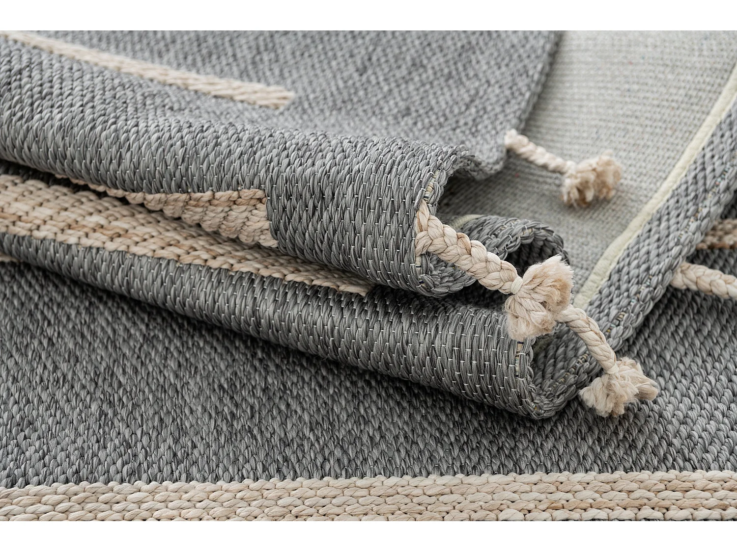 Tapijt - 230x160 - Grijs - Juniper Boho